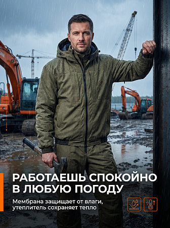 Демисезонный костюм Клерик-Элит (Исландия), Хаки