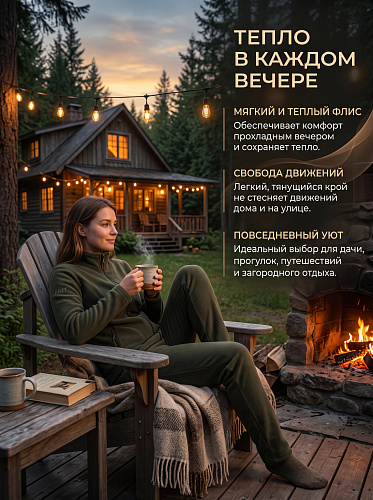 Костюм женский Брунхильда (Флис), хаки