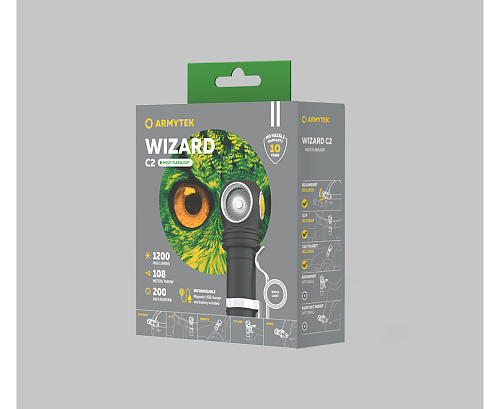 Armytek Визард C2 Magnet USB (теплый свет)