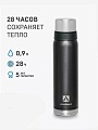 Термос с 2-мя дополнительными чашками 0.9л (Черный) Термос с 2-мя дополнительными чашками 0.9л (Черный)
