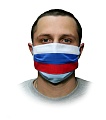 Многоразовая маска, двухслойная (Триколор)