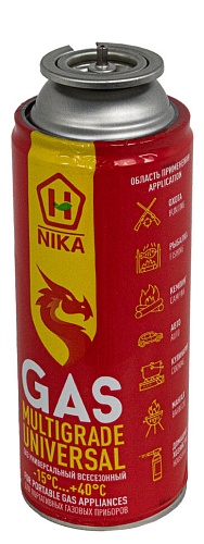 Газовый баллон цанговый для плит и горелок NIKA