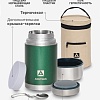 Термос с супершироким горлом и чехлом 1л.