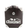 Фляжка СЛЕДОПЫТ - Фризли в кож. чехле, 200 мл