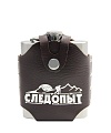 Фляжка СЛЕДОПЫТ - Фризли в кож. чехле, 200 мл